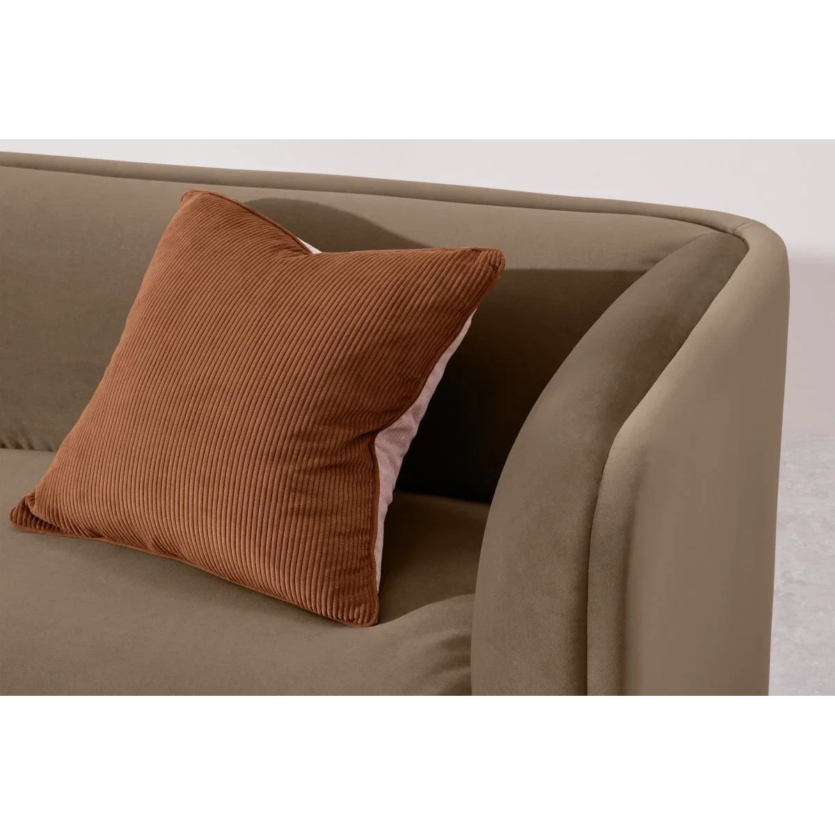 Torkel 3 Seater Sofa, Taupe Velvet – image 5