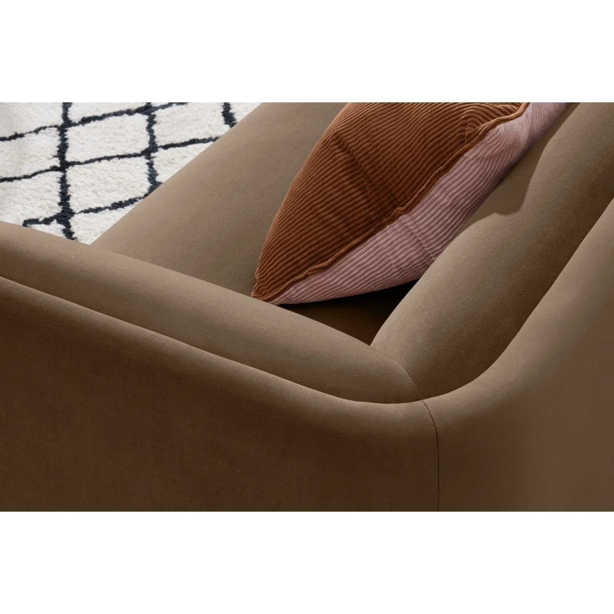 Torkel 3 Seater Sofa, Taupe Velvet – image 7