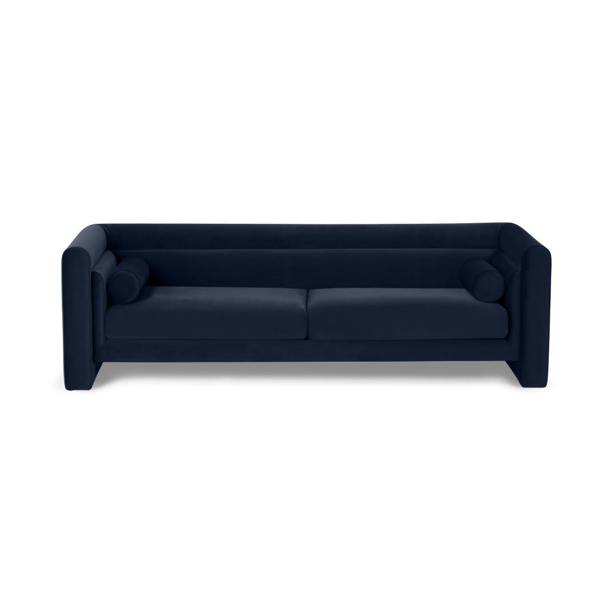 Mathilde 3 Seater Sofa, Dark Navy Velvet – image 2
