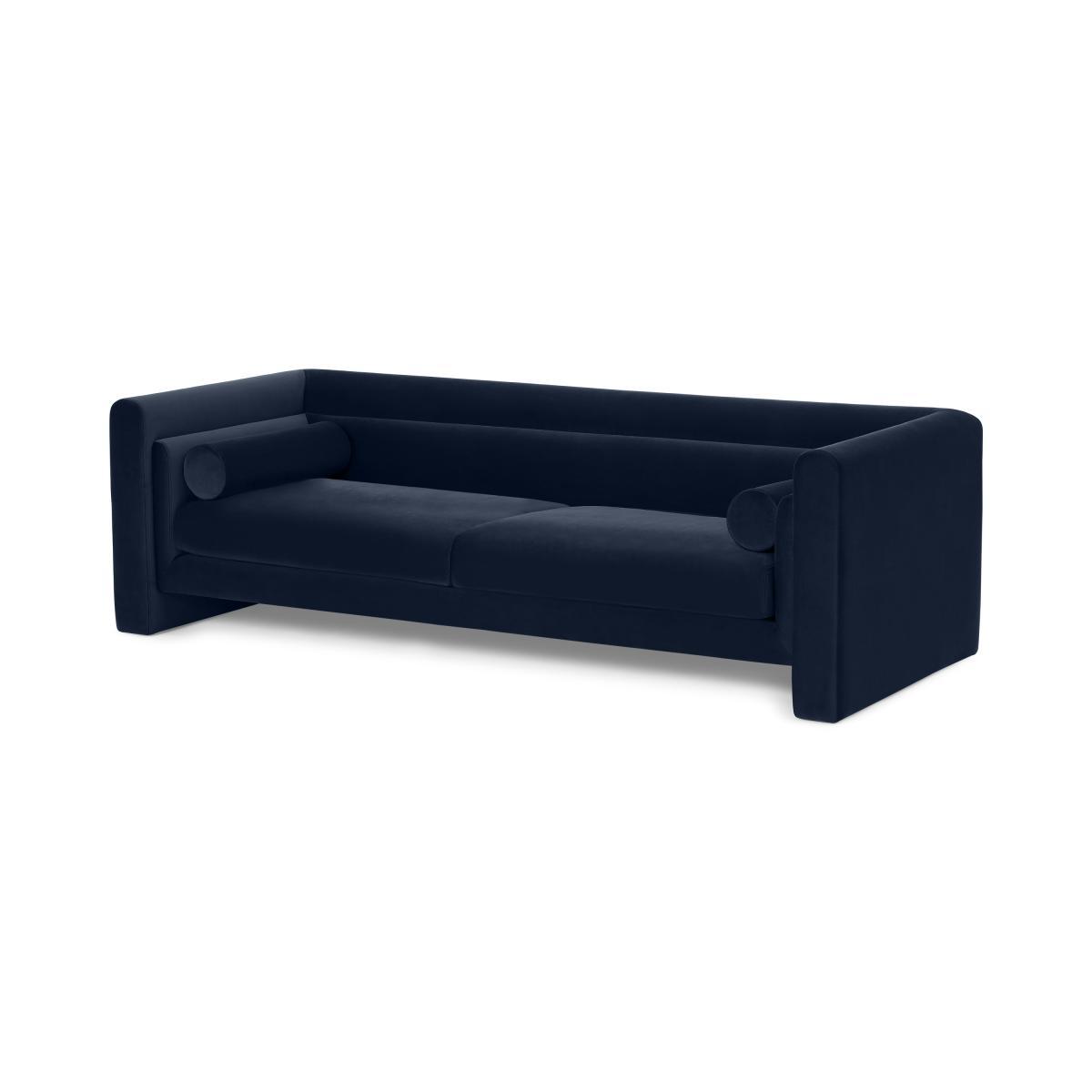 Mathilde 3 Seater Sofa, Dark Navy Velvet – image 3
