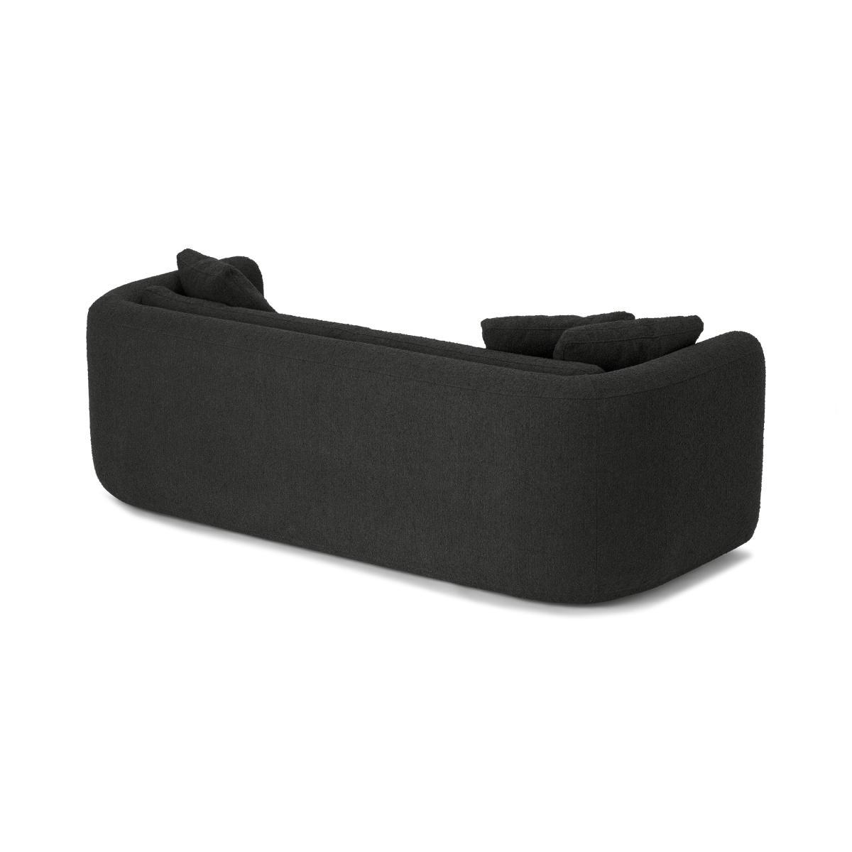 Nikita 3 Seater Sofa, Anthracite Grey Boucle – image 6