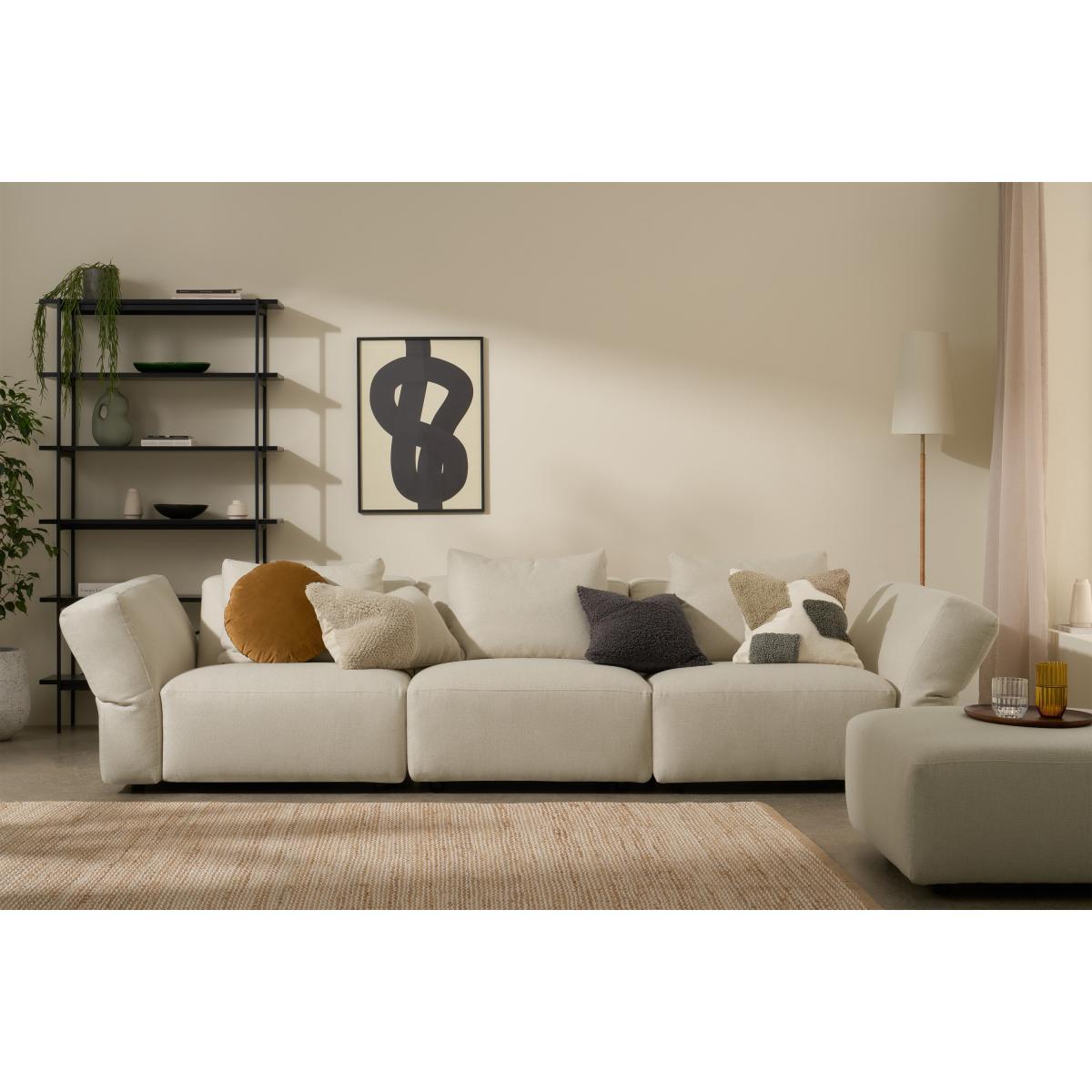 Jacklin 3 Seater Sofa, Natural Recycled Weave – image 4