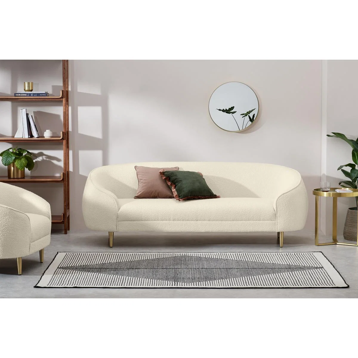 Trudy 3 Seater Sofa, Whitewash Boucle – image 4