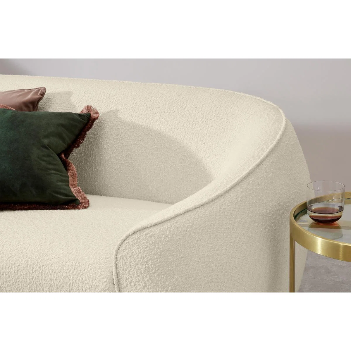 Trudy 3 Seater Sofa, Whitewash Boucle – image 5