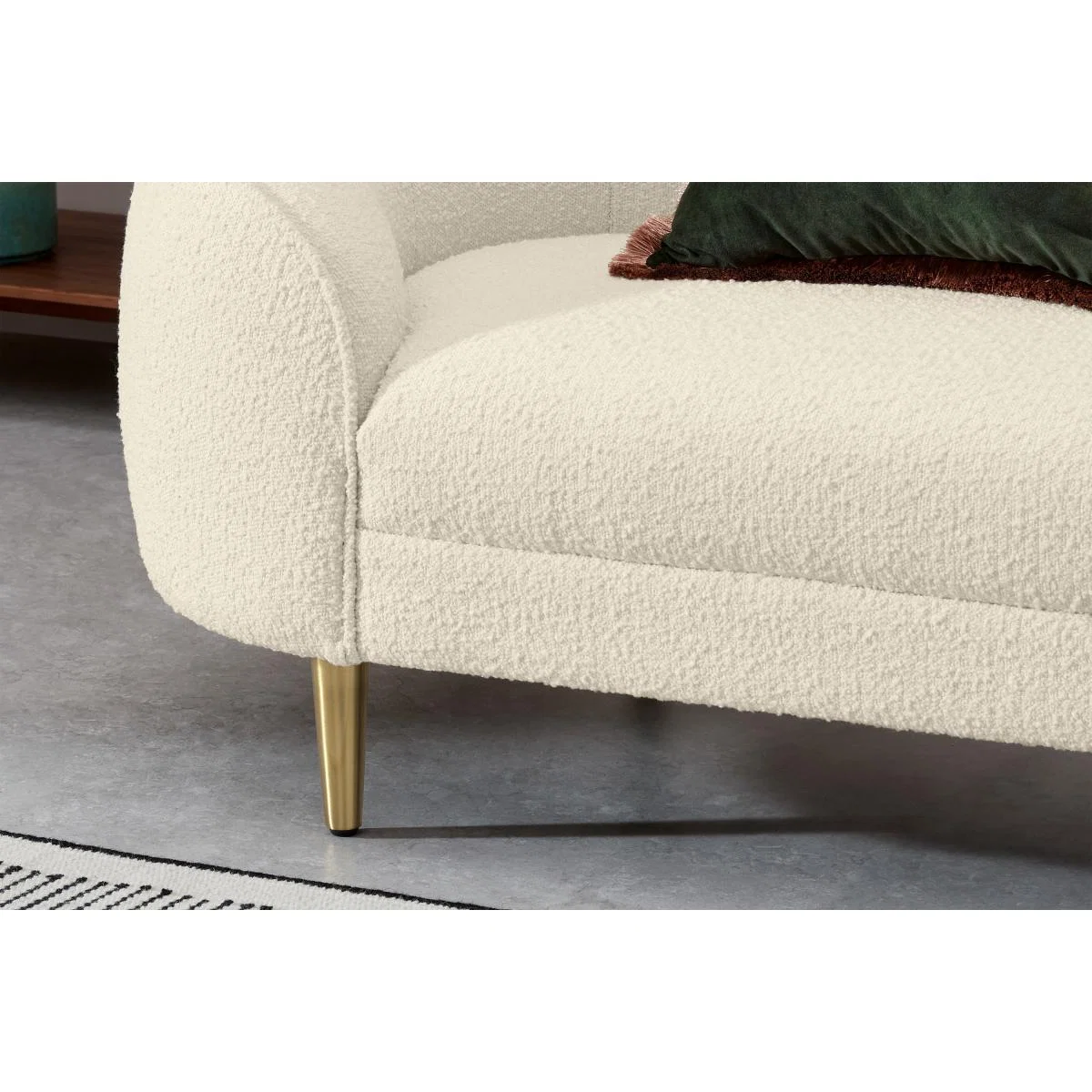 Trudy 3 Seater Sofa, Whitewash Boucle – image 6