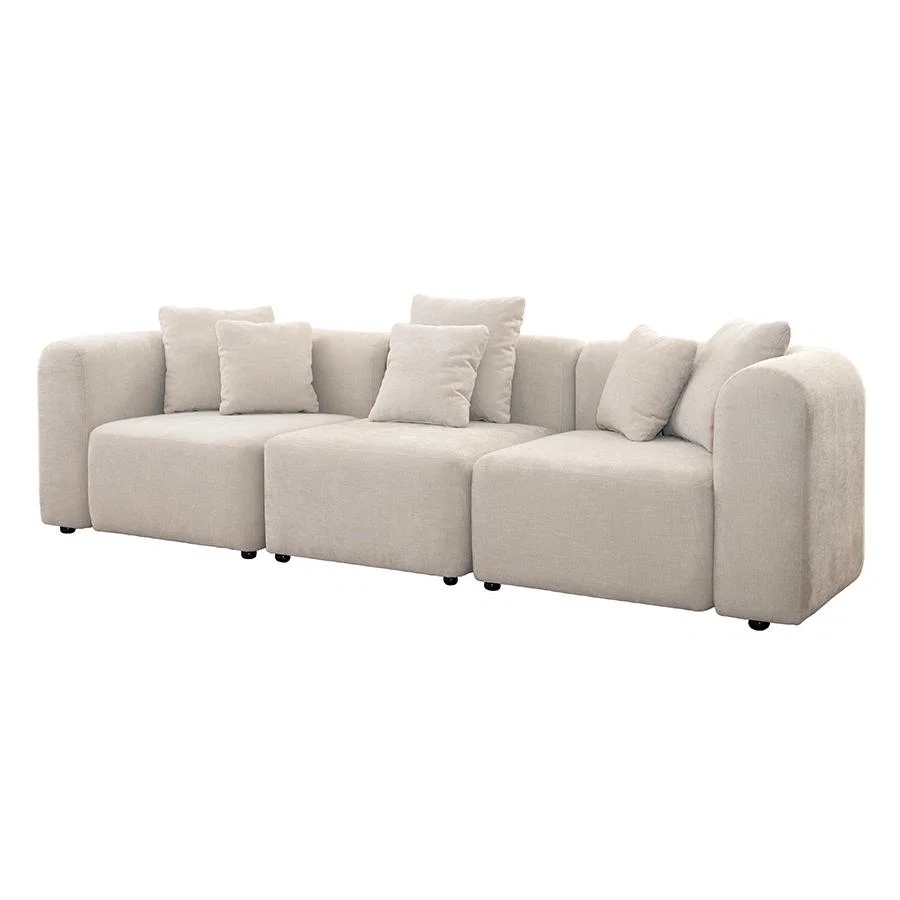 Dune Three Seat Sofa – Parchment – image 3