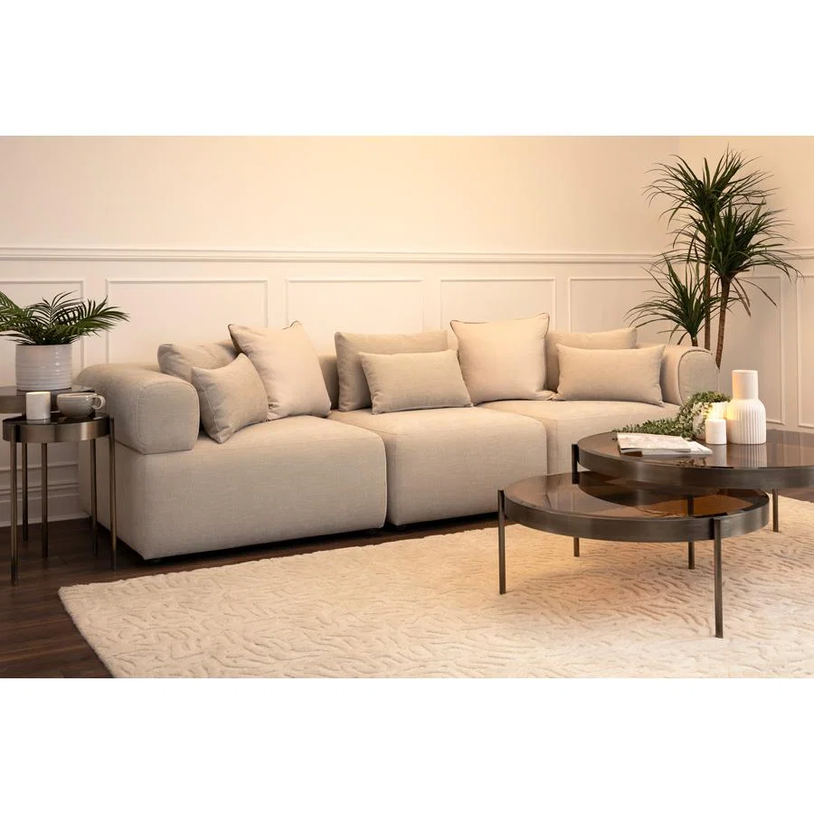 Beck Three Seat Sofa – Parchment – image 2