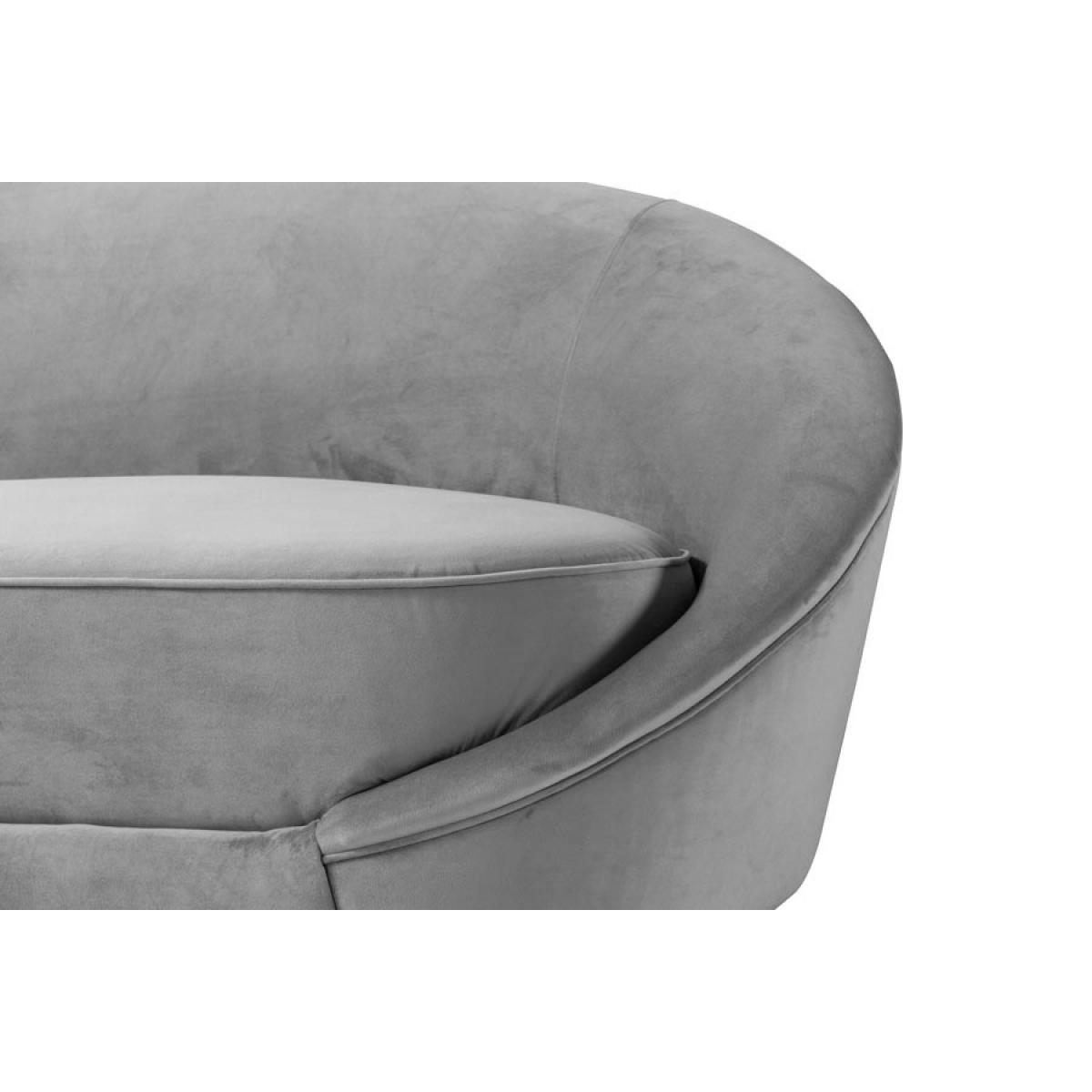 Selini Three Seat Sofa - Dove Grey Brass Base – image 7