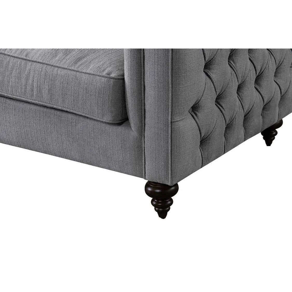 Ascot Three Seat Sofa – Flint Grey – image 7