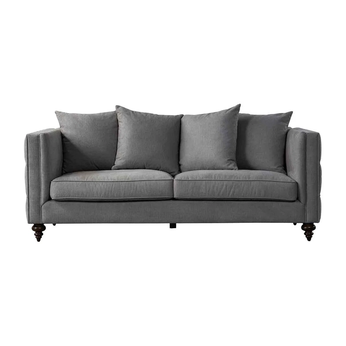 Ascot Three Seat Sofa – Flint Grey – image 1