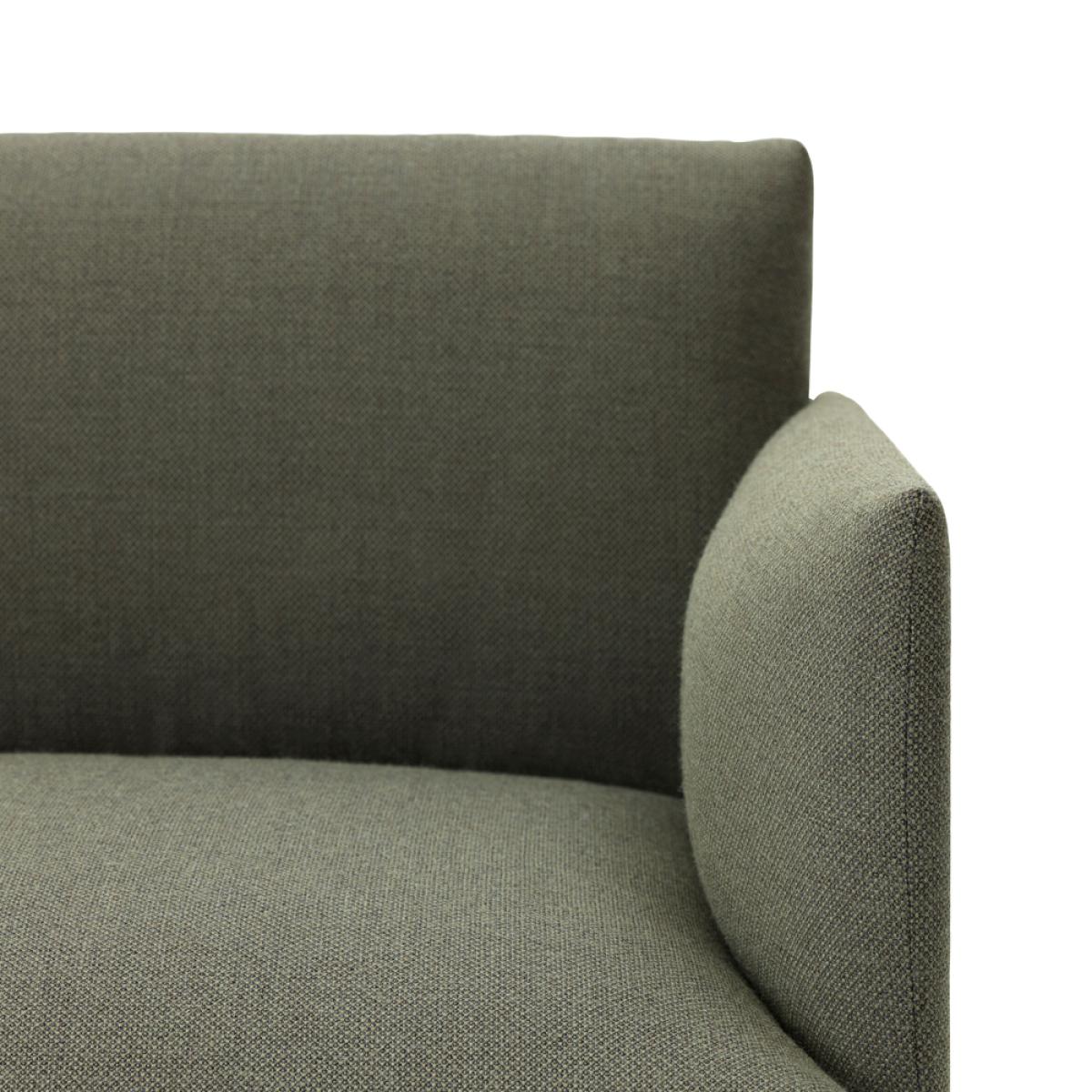 Muuto Outline 3-seat sofa Refine black-black leg – image 2