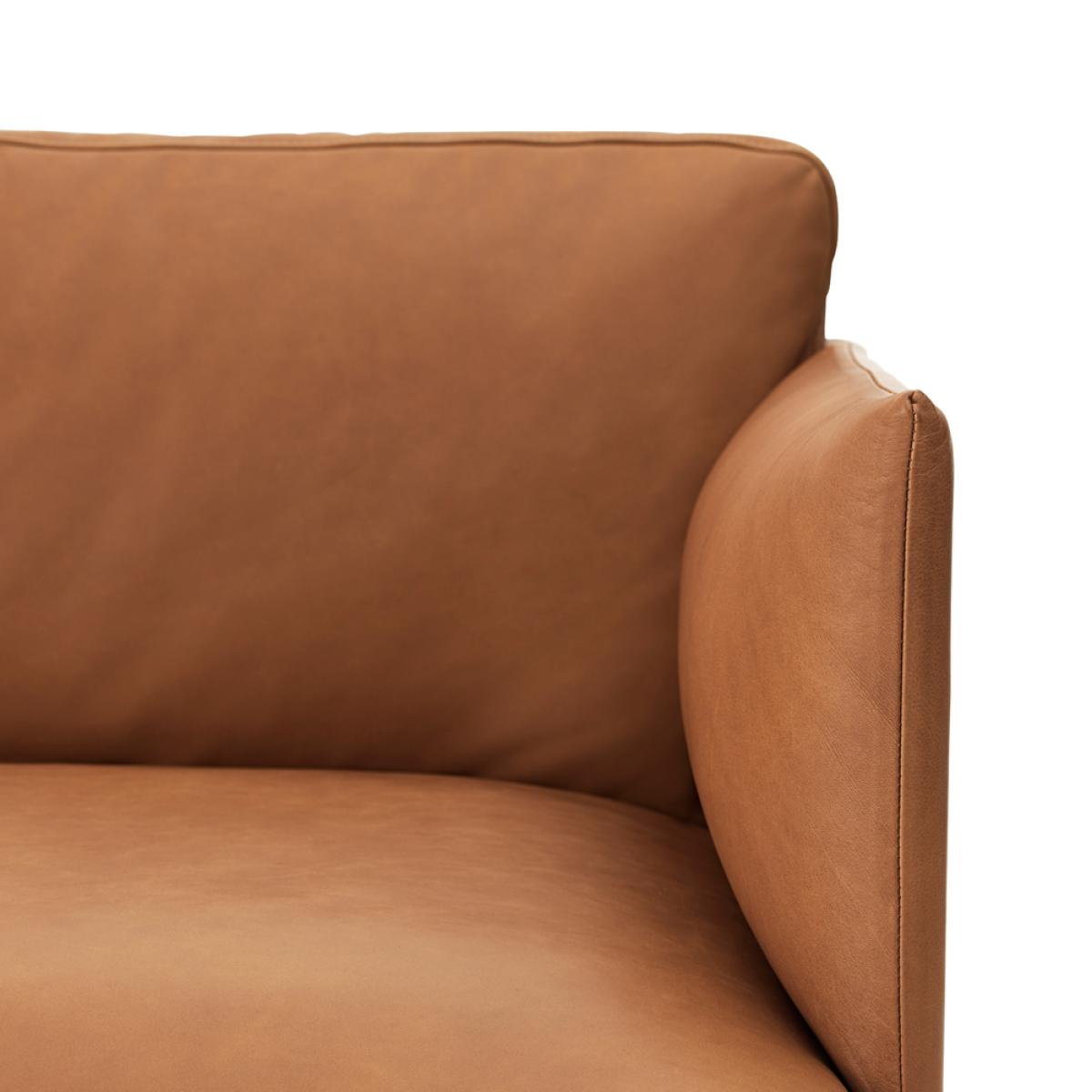 Muuto Outline 3-seat sofa Refine black-black leg – image 3