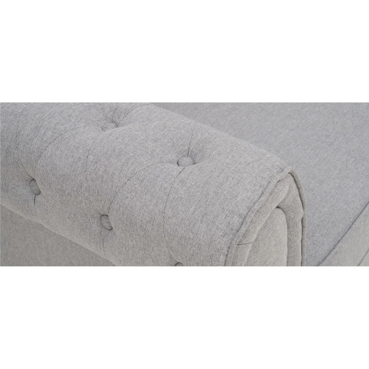 Calama Grey Linen 3 Seater Sofa – image 12