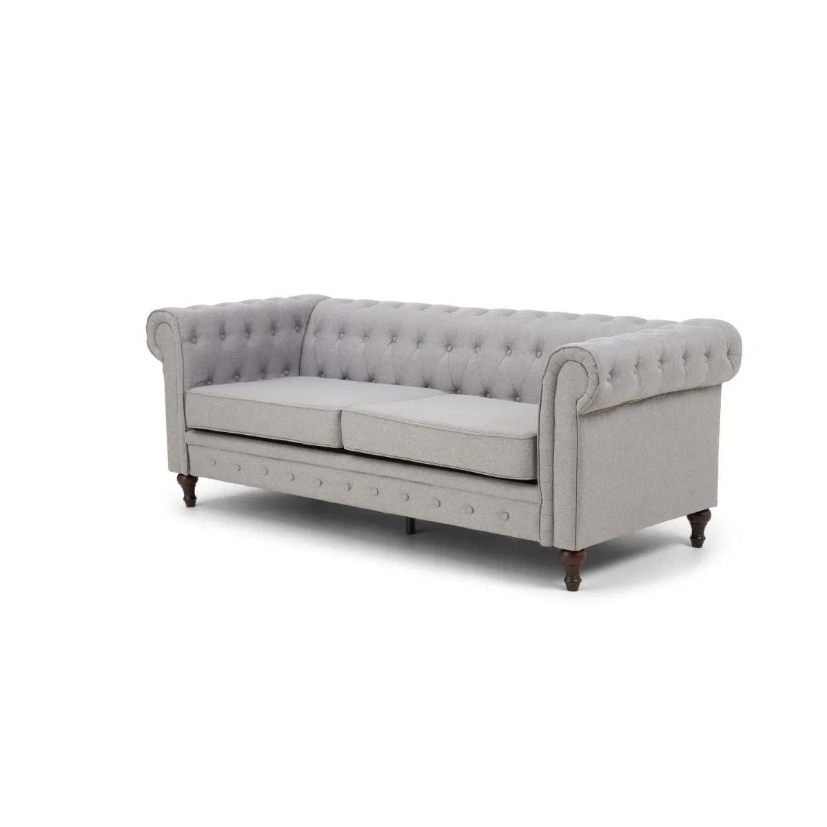 Calama Grey Linen 3 Seater Sofa – image 5