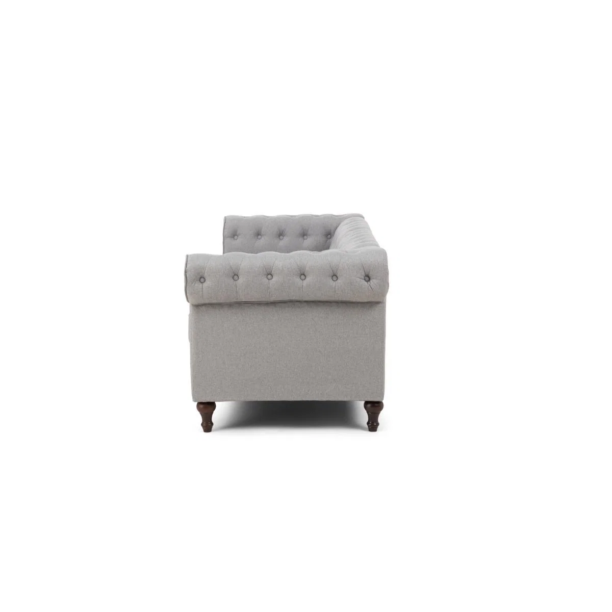 Calama Grey Linen 3 Seater Sofa – image 6