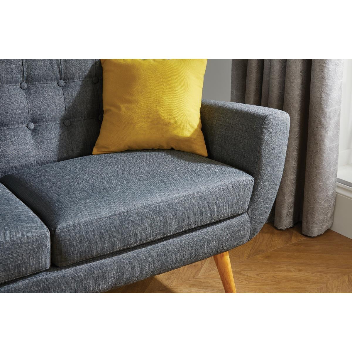 Griffin Grey 3 Seater Sofa – image 5