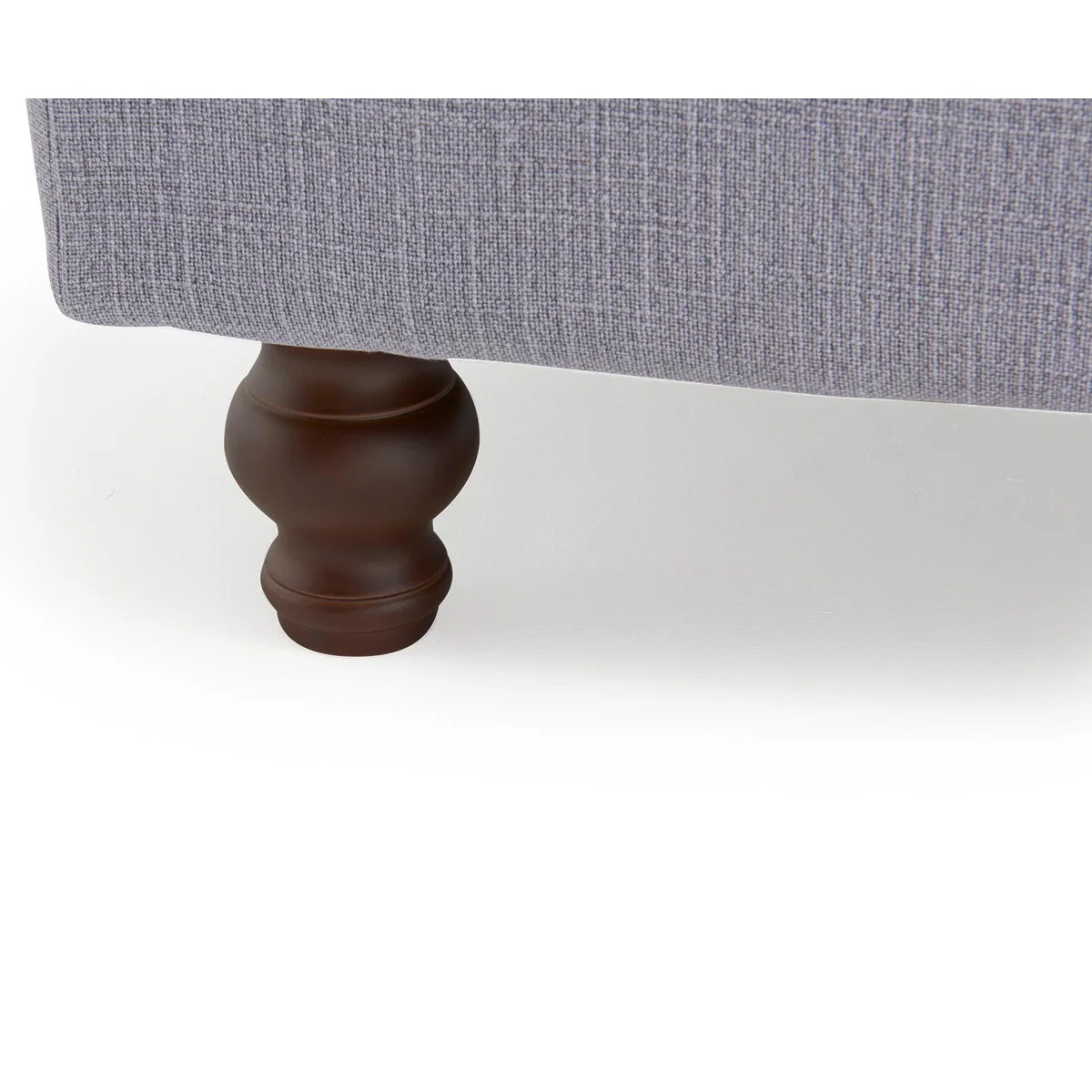 Carrara Chesterfield Grey Linen 3 Seater Sofa – image 12