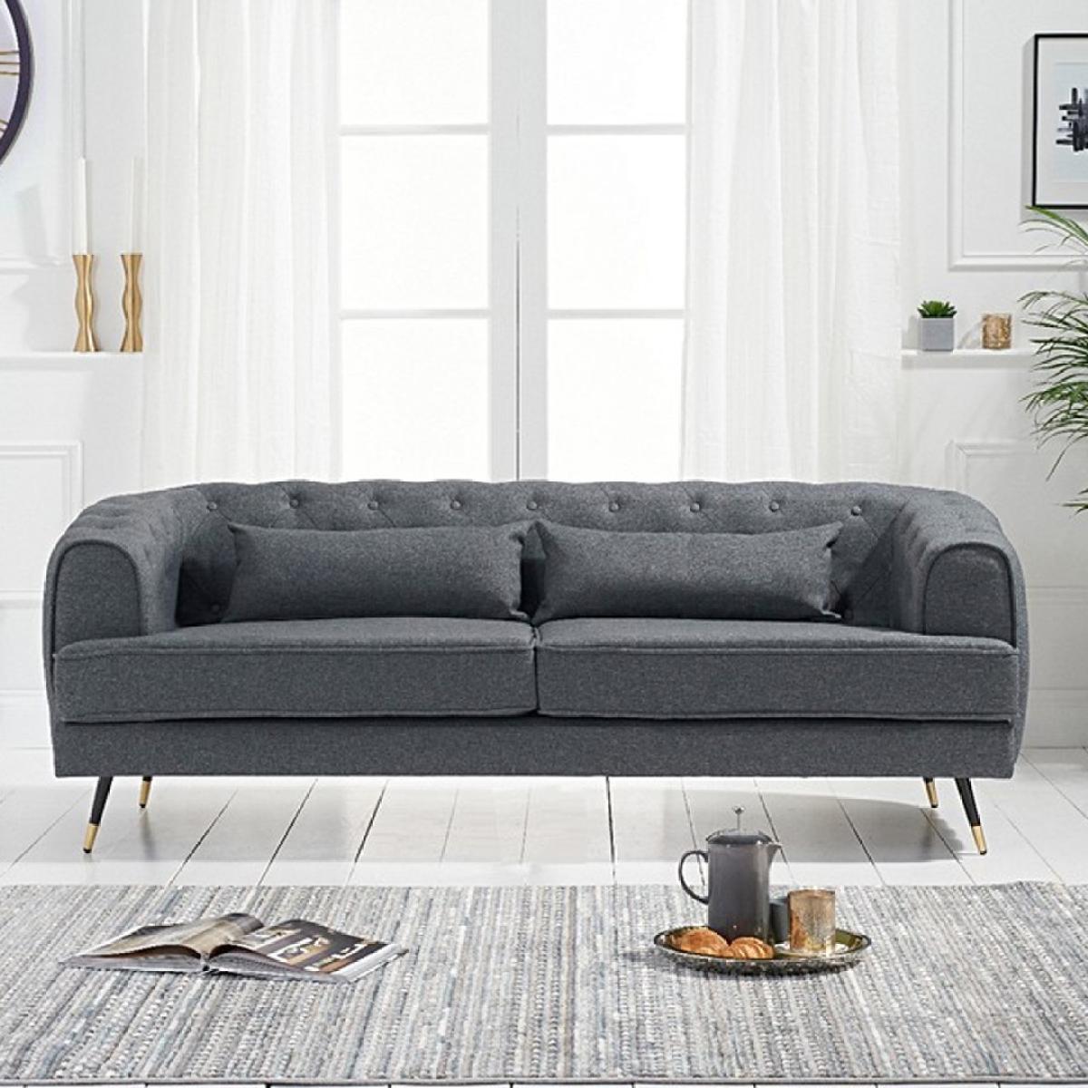 Bartlett 3 Seater Sofa in Grey Linen