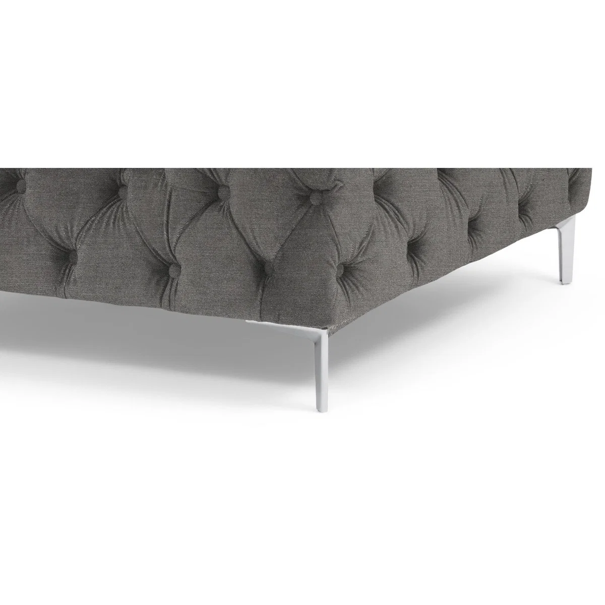 Amara Grey Linen 3 Seater Sofa – image 13