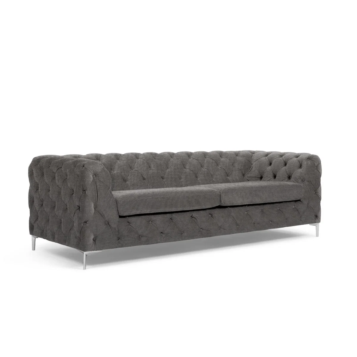 Amara Grey Linen 3 Seater Sofa – image 5