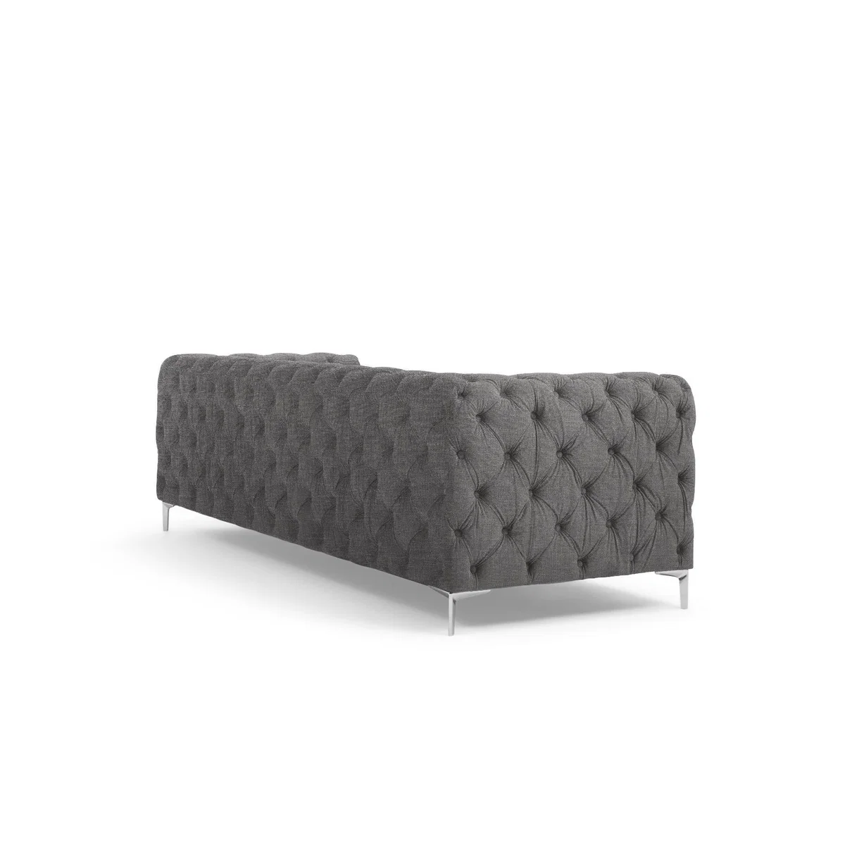 Amara Grey Linen 3 Seater Sofa – image 6