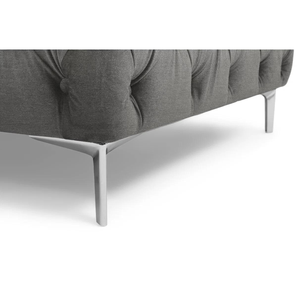 Amara Grey Linen 3 Seater Sofa – image 10