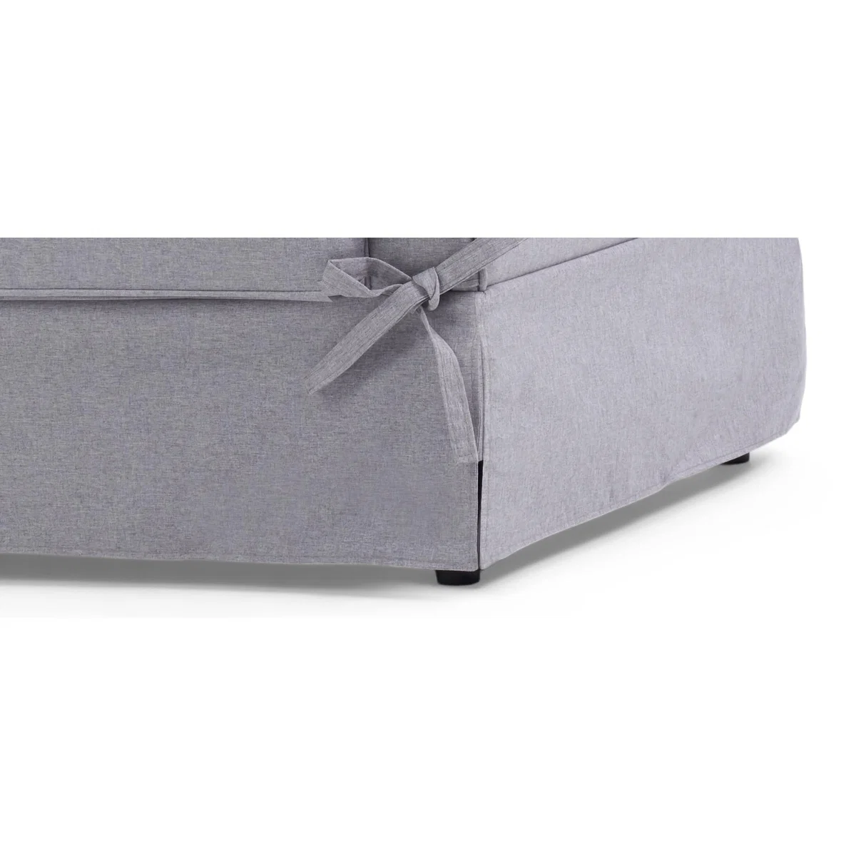Clement Grey Linen 3 Seater Sofa – image 13