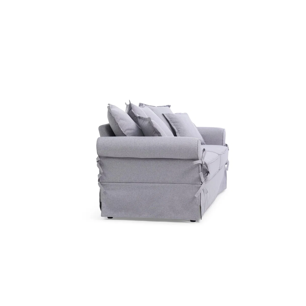 Clement Grey Linen 3 Seater Sofa – image 6