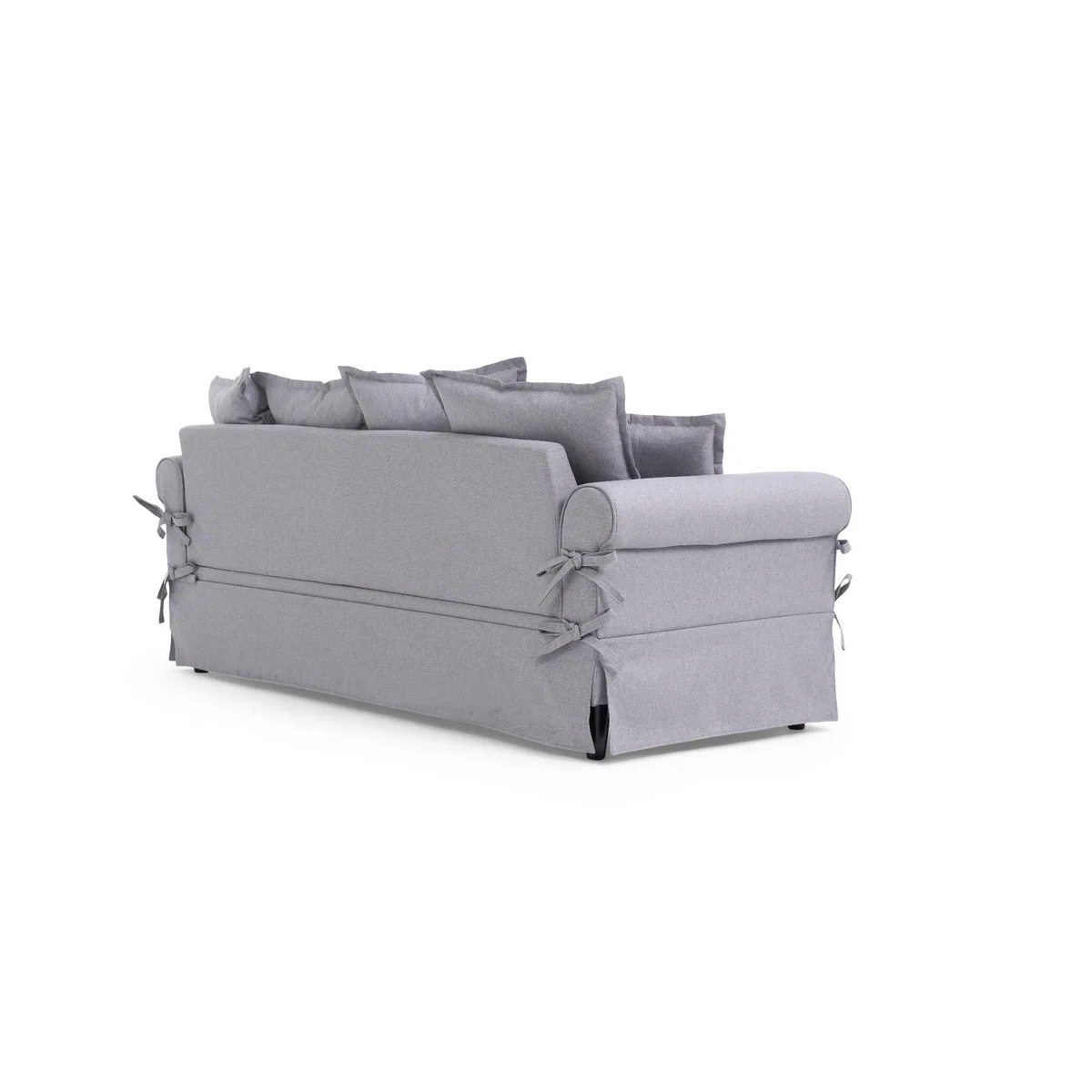 Clement Grey Linen 3 Seater Sofa – image 7