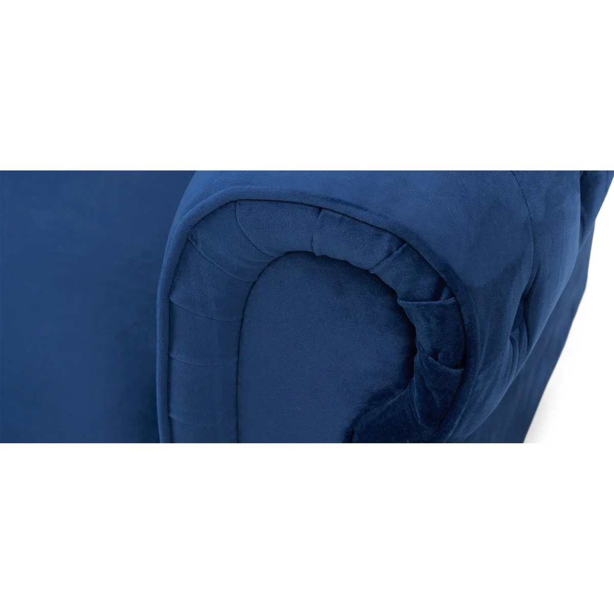 Calama Blue Velvet 3 Seater Sofa – image 12