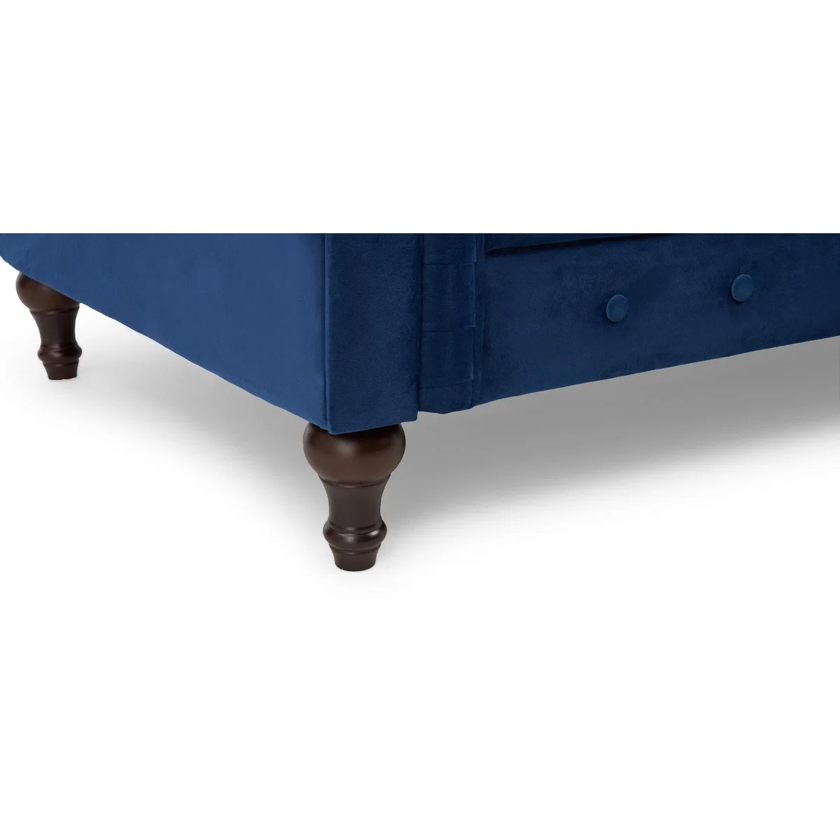 Calama Blue Velvet 3 Seater Sofa – image 13