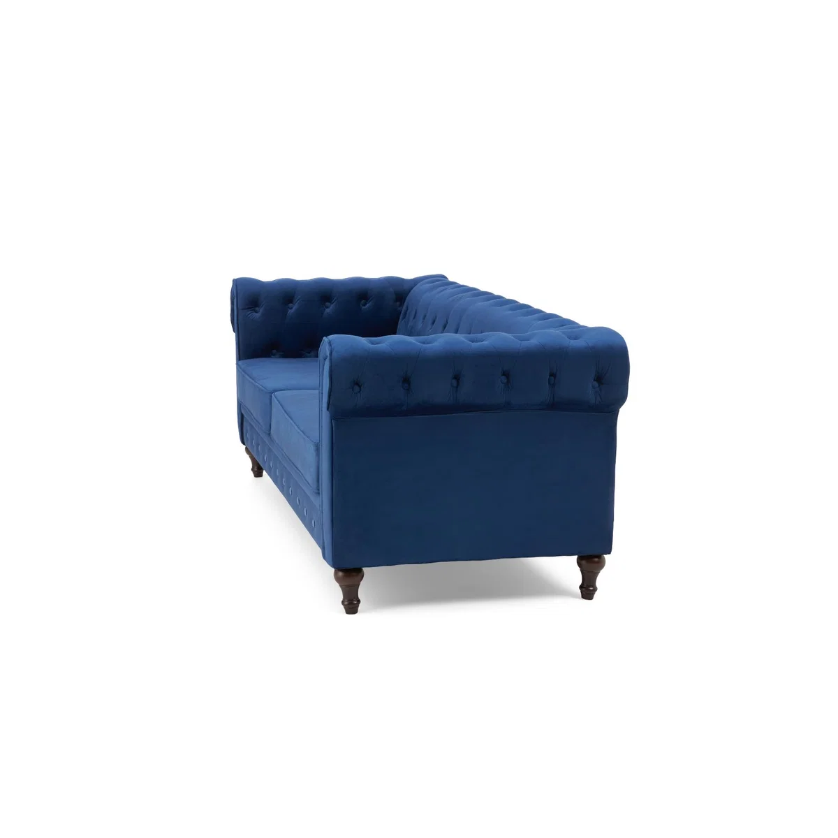Calama Blue Velvet 3 Seater Sofa – image 6