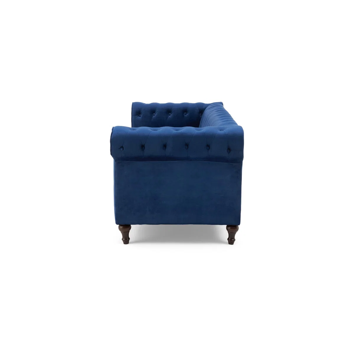 Calama Blue Velvet 3 Seater Sofa – image 7