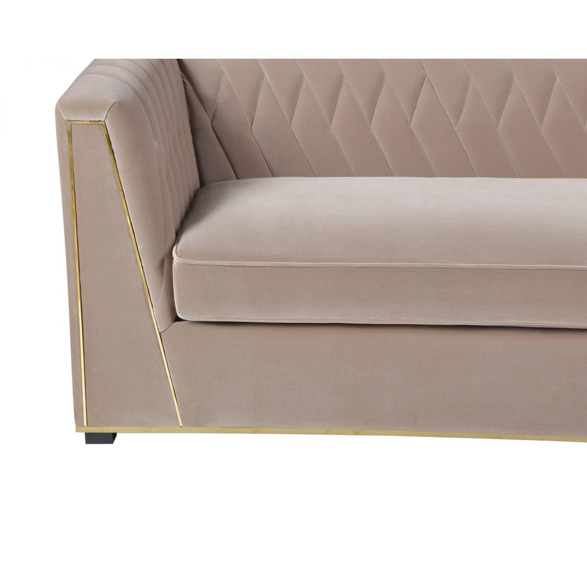 Liang & Eimil Klein 3 Seater Sofa Baxter Mink Velvet – image 3