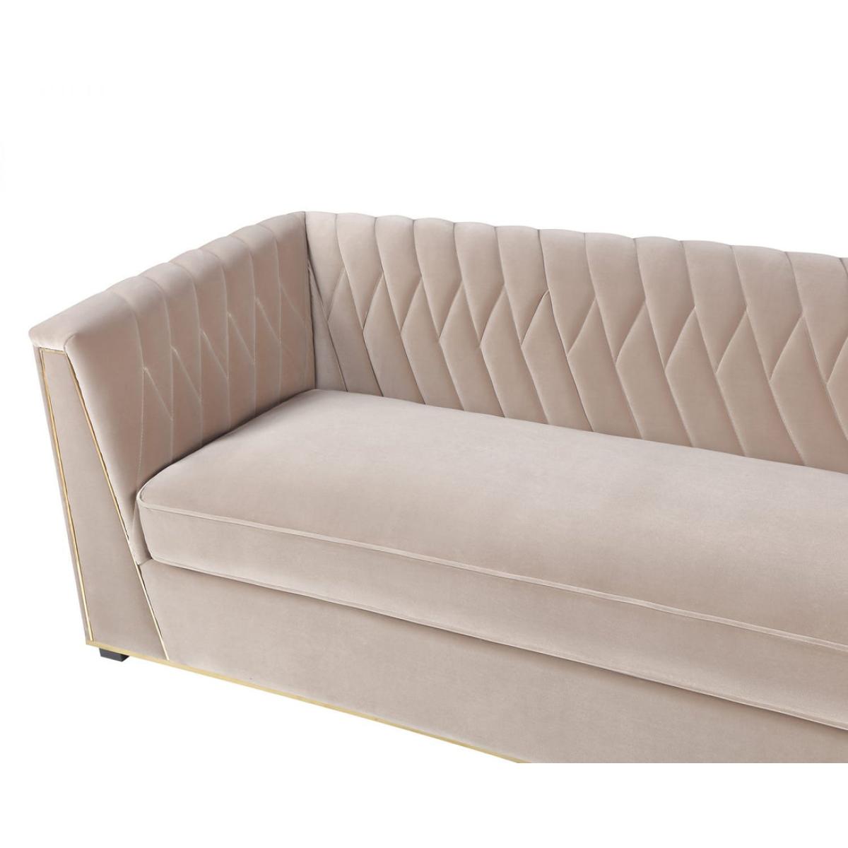 Liang & Eimil Klein 3 Seater Sofa Baxter Mink Velvet – image 4