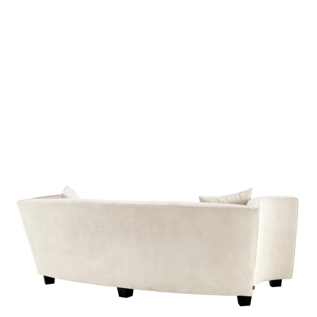 Eichholtz Giulietta Sofa 3 Seat Ecru Velvet – image 2