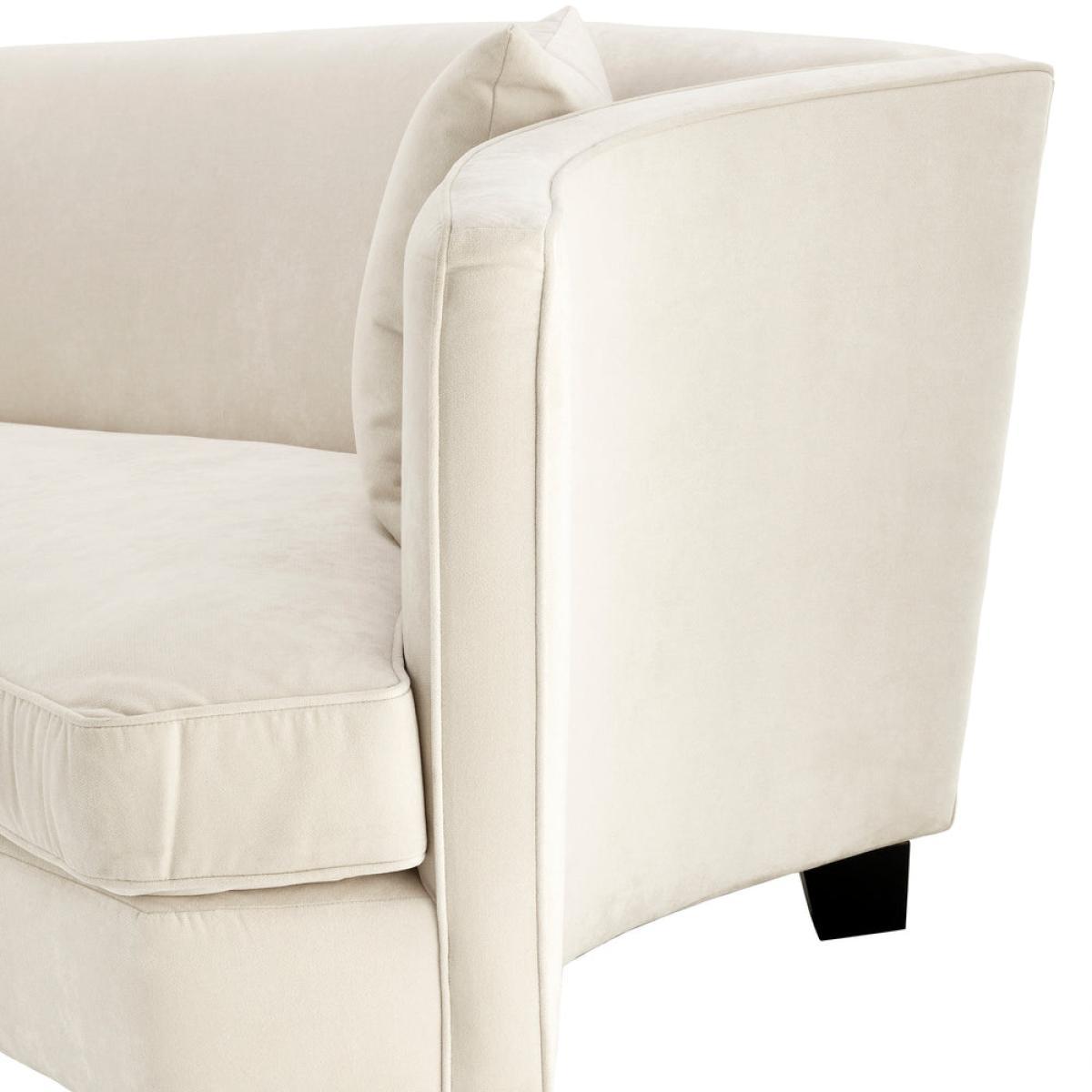 Eichholtz Giulietta Sofa 3 Seat Ecru Velvet – image 3