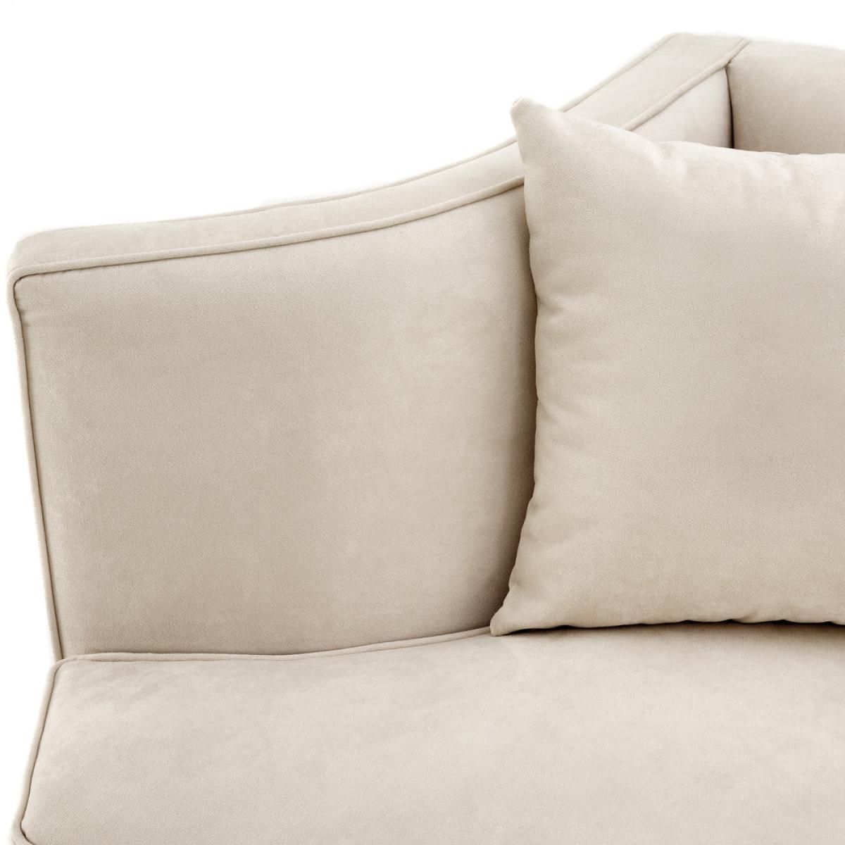 Eichholtz Giulietta Sofa 3 Seat Ecru Velvet – image 5