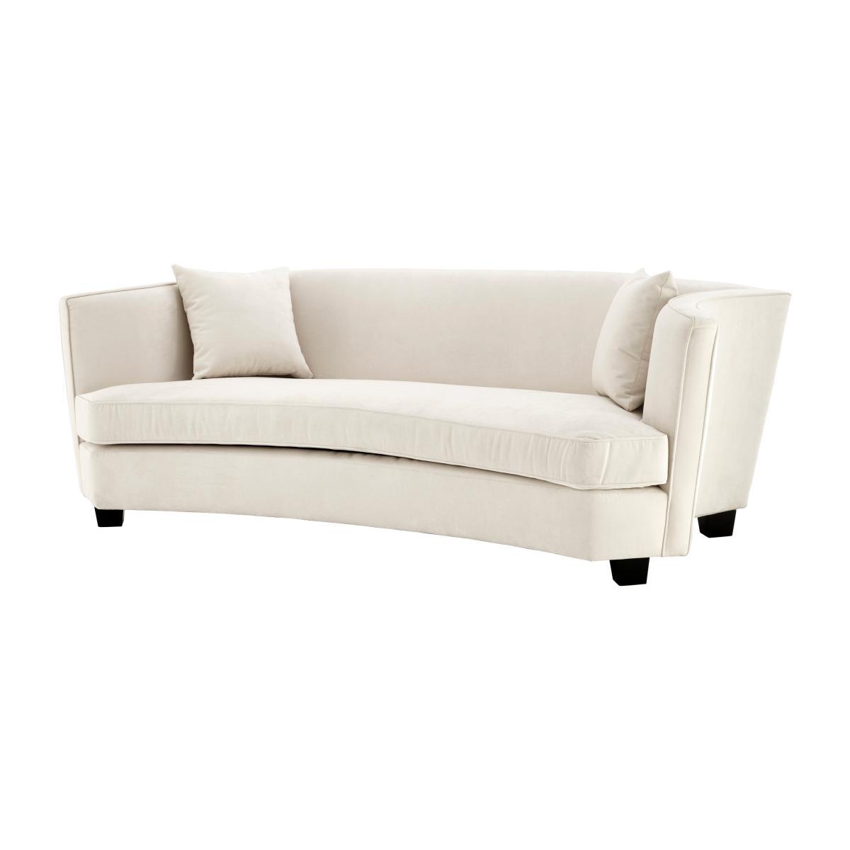 Eichholtz Giulietta Sofa 3 Seat Ecru Velvet – image 1