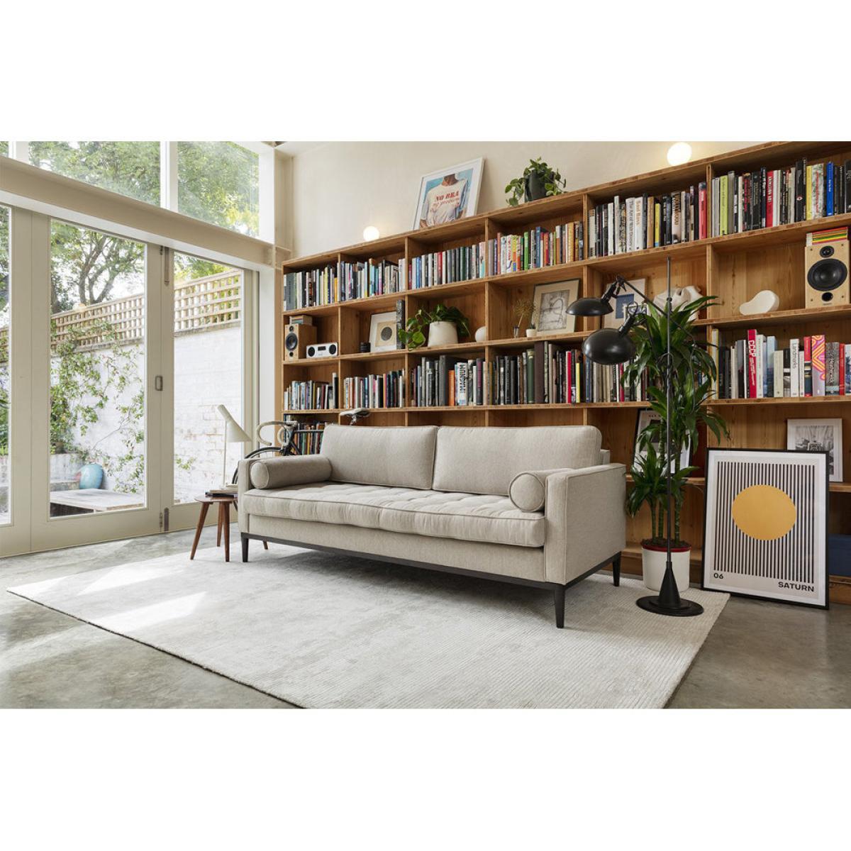 Swyft Model 02 Linen 3 Seater Sofa in Pumice – image 5