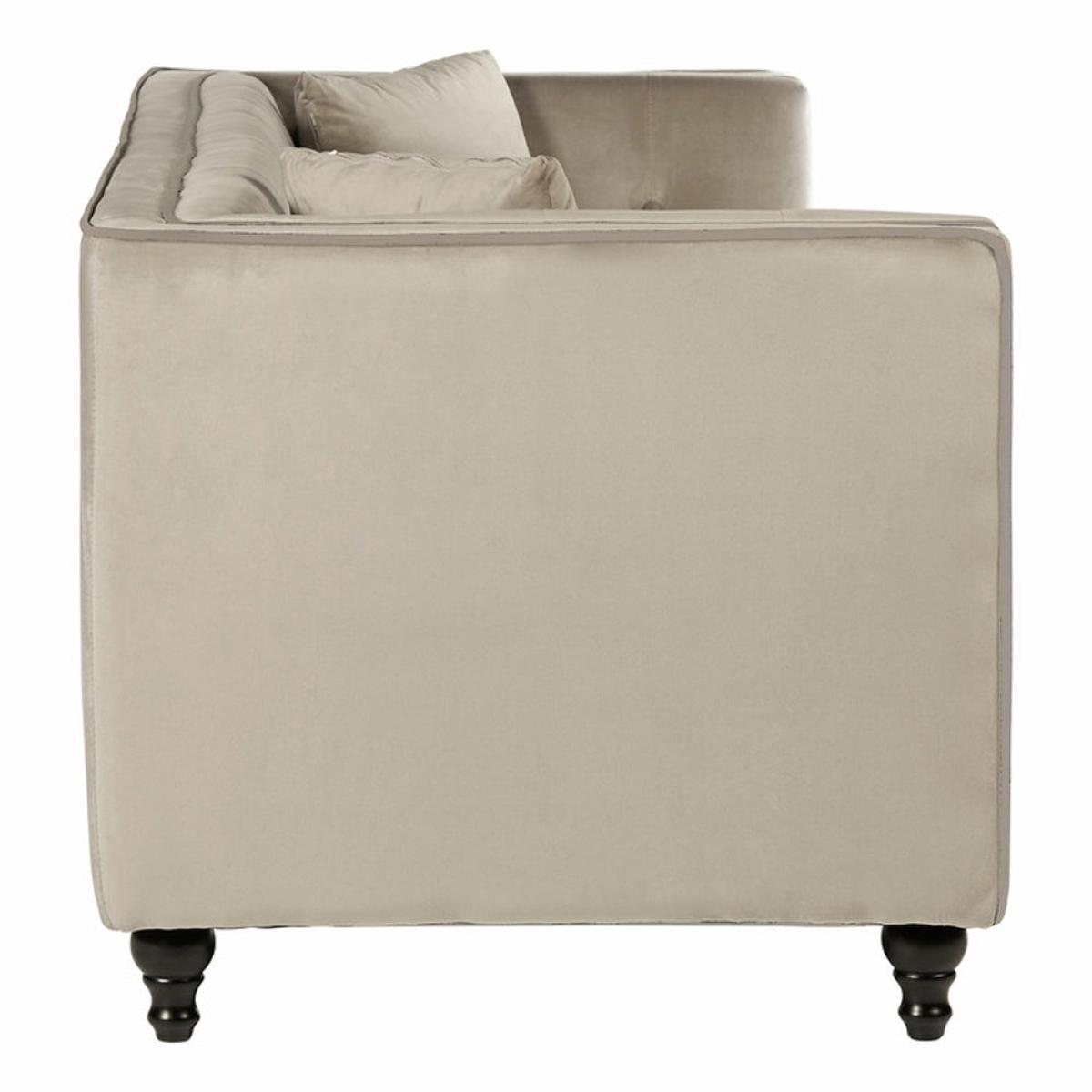 Olivia's Freya Brown Velvet 3 Seater Sofa – image 2
