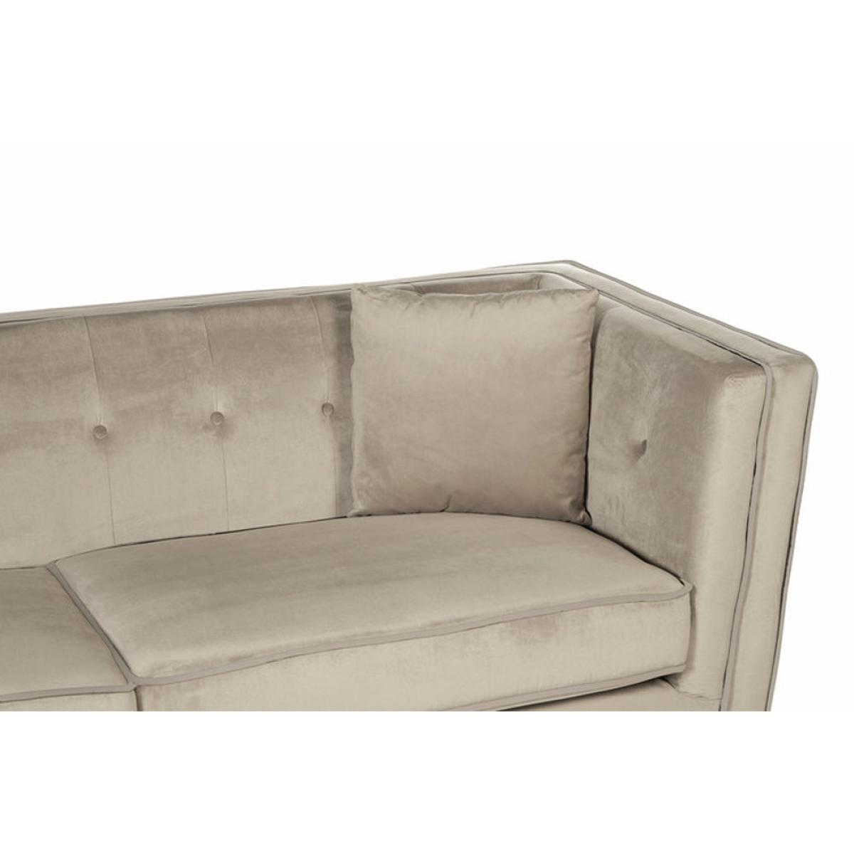 Olivia's Freya Brown Velvet 3 Seater Sofa – image 5