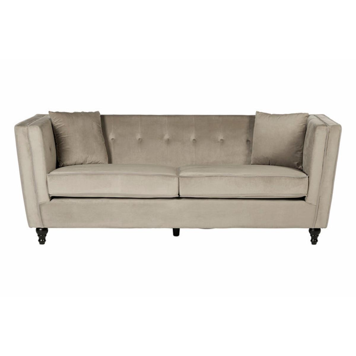 Olivia's Freya Brown Velvet 3 Seater Sofa – image 7