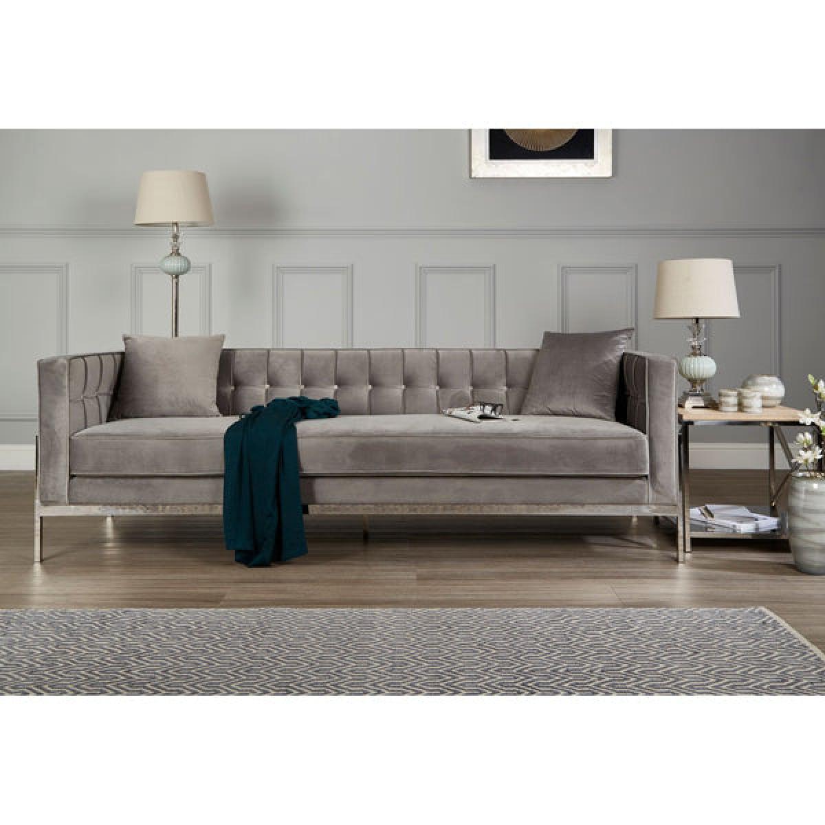 Olivia's Rachel Sofa Grey 3 Seat / Grey – image 5