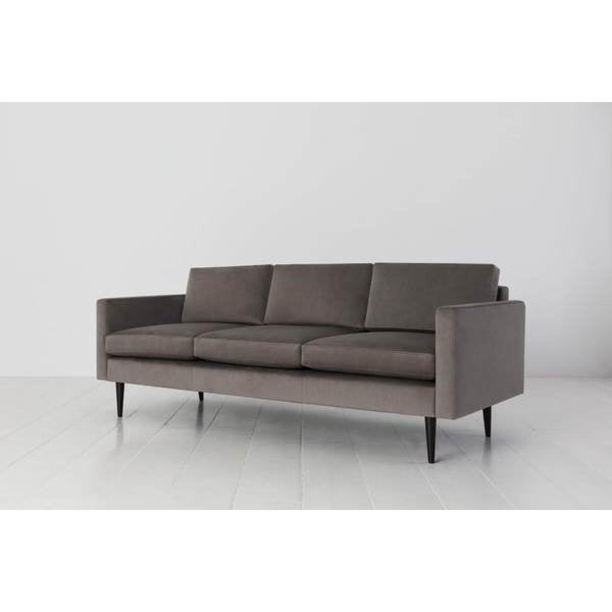 Swyft Model 01 Velvet 3 Seater Sofa in Elephant – image 2