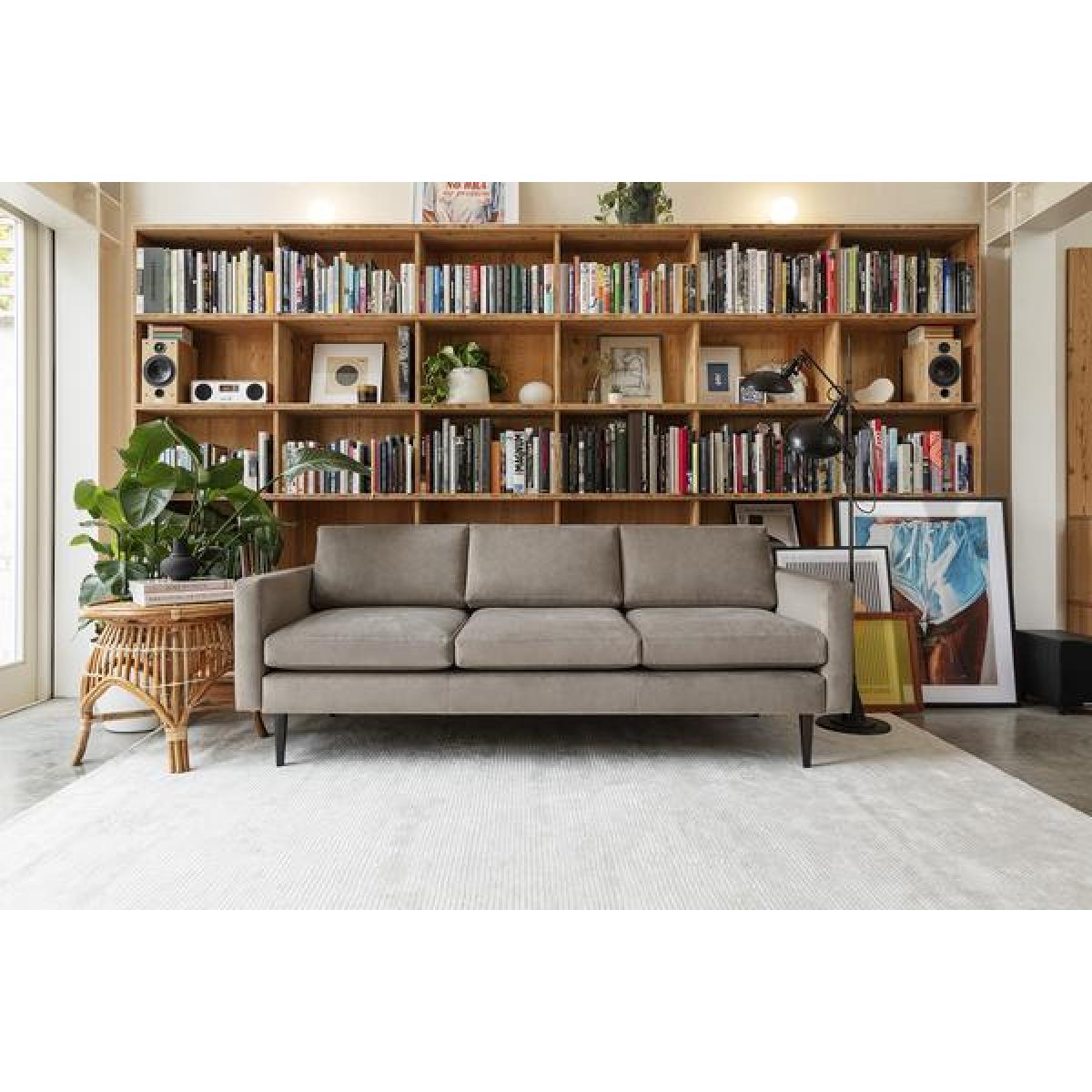 Swyft Model 01 Velvet 3 Seater Sofa in Elephant – image 6