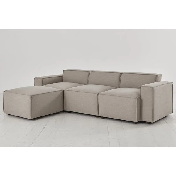 Swyft Model 03 Linen Configuration 4 Sofa in Pumice – image 3