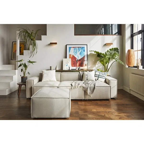 Swyft Model 03 Linen Configuration 4 Sofa in Pumice – image 9