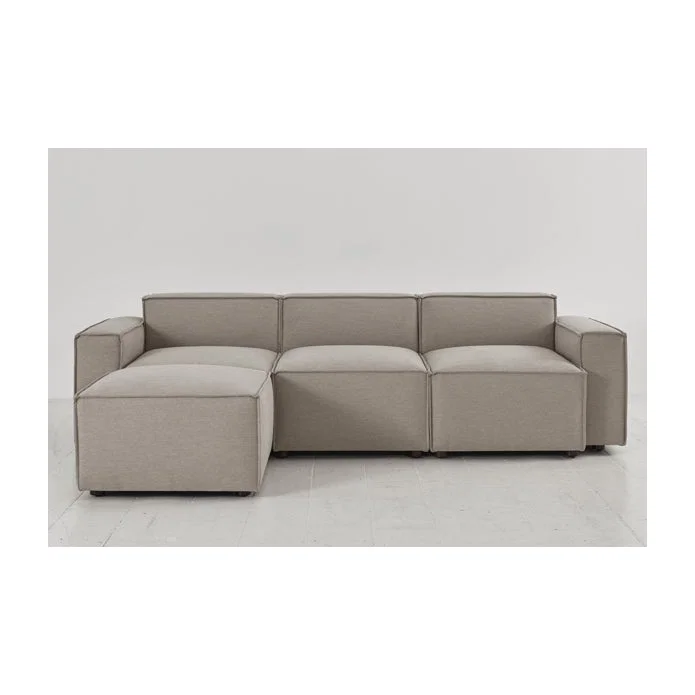 Swyft Model 03 Linen Configuration 4 Sofa in Pumice – image 1