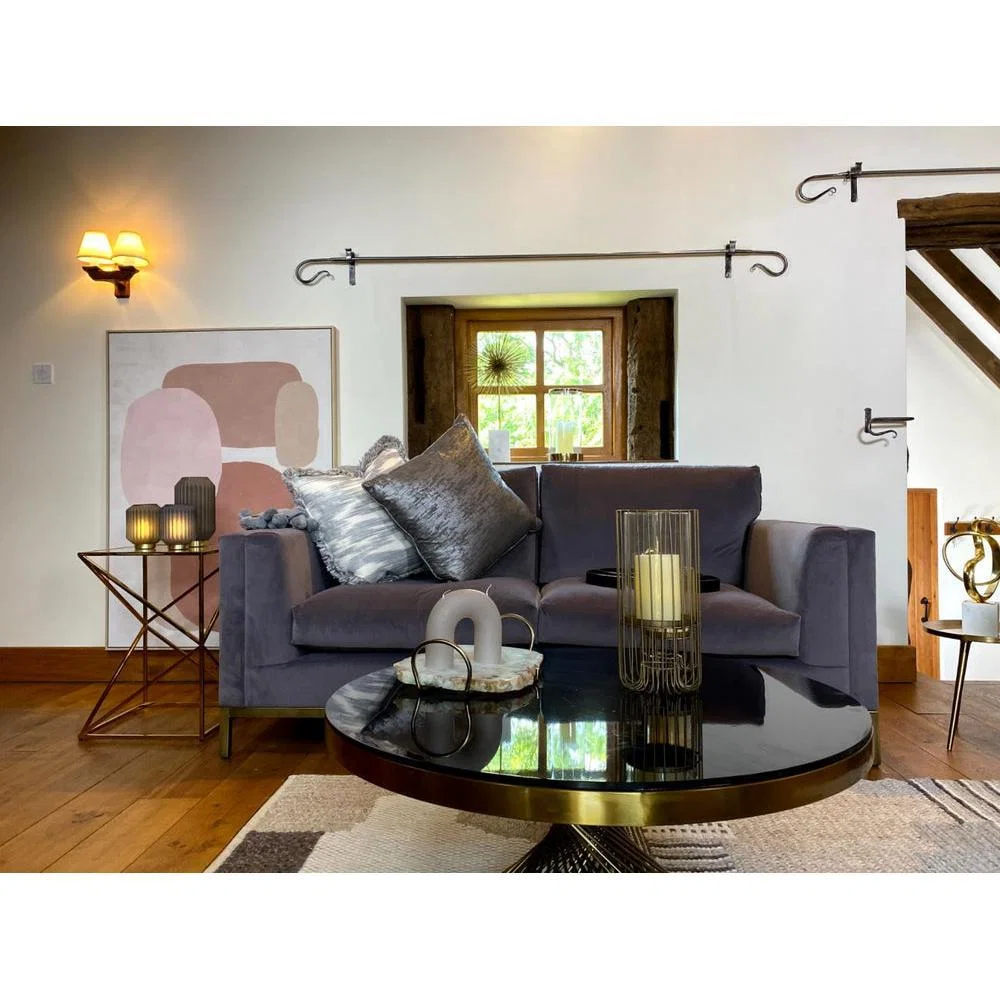 Olivia's Naomi 3 Seater Sofa Placido Nickel – image 2